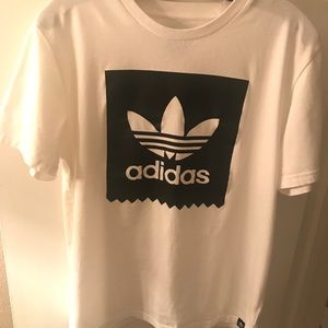 White adidas t shirt